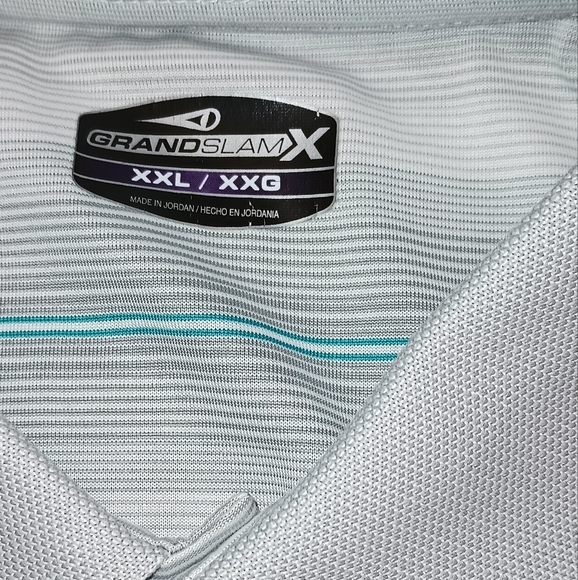 Men's Grand Slam Polo Shirt Classic Striped Design XXL - Picture 2 of 7